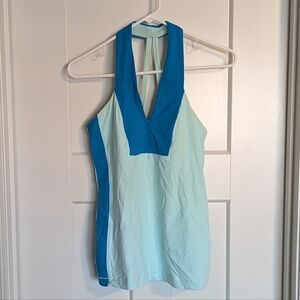 Lululemon Open Soul Tank - Aquamarine Beach Blanket Blue sz 10